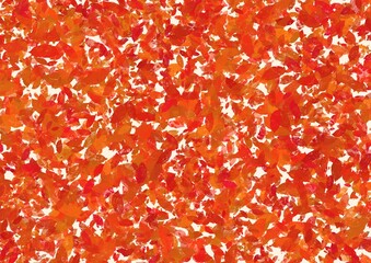 Abstract art background with red and orange colors. Watercolor painting with brush strokes. Autumn color palette.