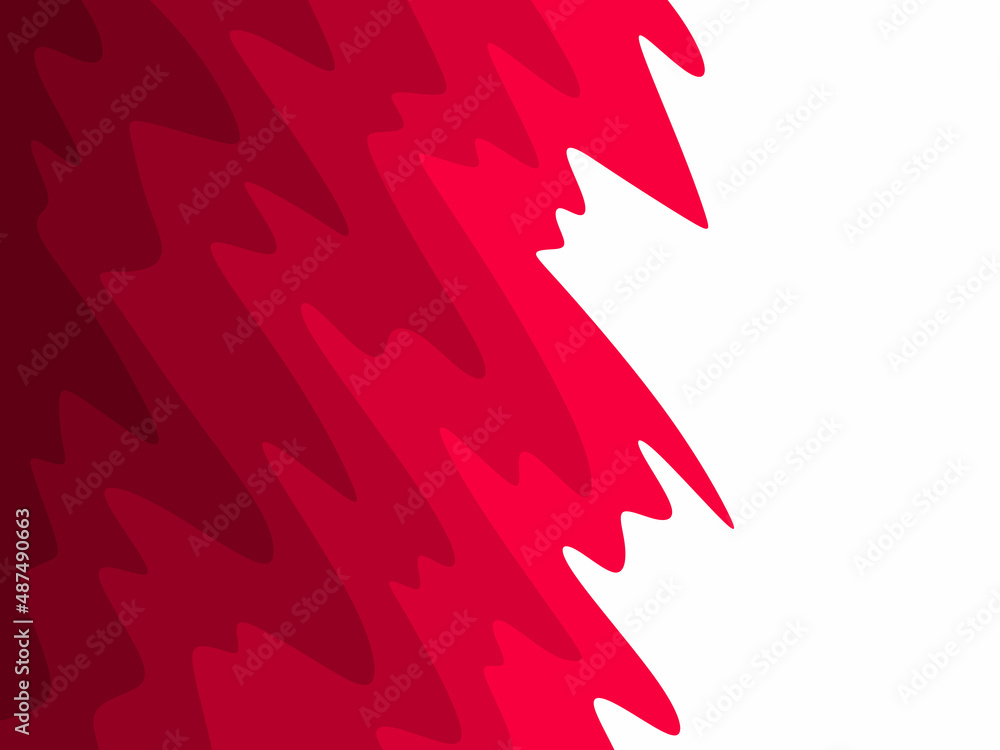 Poster simple background with red gradient waving lines pattern and some copy space area