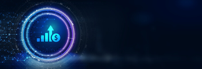 Business, Technology, Internet and network concept. Financial Graph. Stock Market chart. Forex Investment. 3D illustration