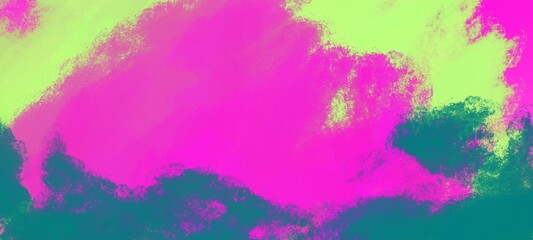 Abstract colorful grunge background dark green magenta and yellow color for template print or website background