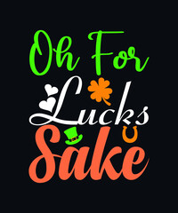 Oh for lucks sake. Saint Patrick day vector design template