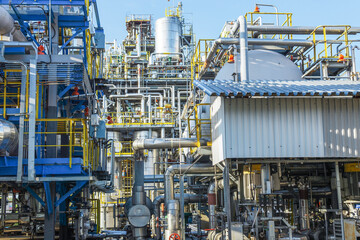 Part of a gas processing plant .