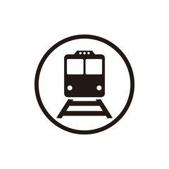 train icon vector on white background