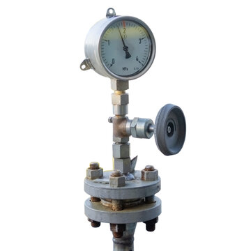 Isolate Of The Technological Assembly Of The Pressure Gauge.