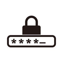 security password icon vector symbol illustration 