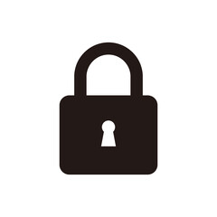 padlock icon vector symbol illustration 