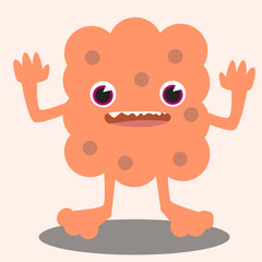 cartoon sponge monster