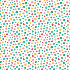 Christmas star vector background, seamless repeat festive design.