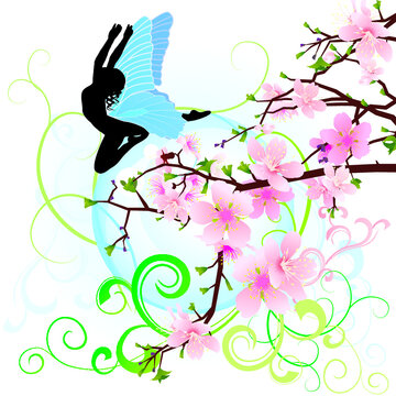faity with flourishes vector