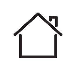 Home flat icon. vector illustration eps10