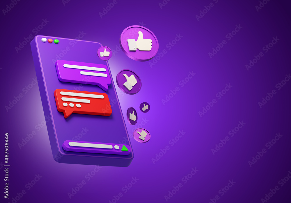 Poster applicaton dating concept. dating symbols next to phone. mobile phone and like symbol cartoon style.