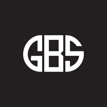 GBS letter logo design on black background. GBS creative initials letter logo concept. GBS letter design.