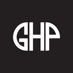 Obraz premium GPP letter logo design on black background. GPP creative initials letter logo concept. GPP letter design.