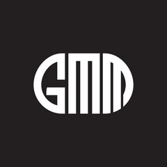 GMM letter logo design on black background. GMM creative initials letter logo concept. GMM letter design.