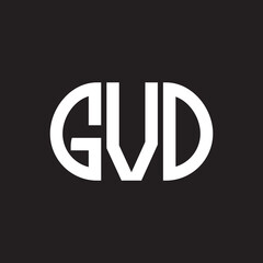 GVO letter logo design on black background. GVO creative initials letter logo concept. GVO letter design.