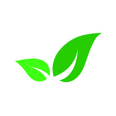 Abstract green leaf logo icon vector design. Landscape design, garden, plants, nature and ecology vector logo. Ecology Happy life Logotype concept icon. Vector illustration, Editable Graphic Design