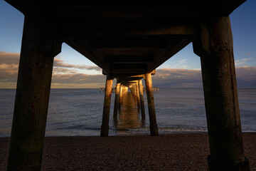 View from the underneath of Deal Pier