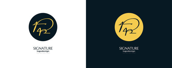 Initial D and P Logo Design with Elegant and Minimalist Handwriting Style. DP Signature Logo or Symbol for Wedding, Fashion, Jewelry, Boutique, and Business Identity
