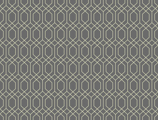 The geometric pattern with lines. Seamless vector background. Gray texture. Graphic modern pattern. Simple lattice graphic design