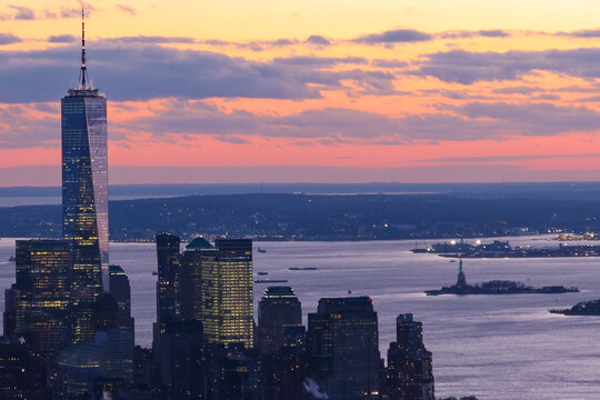Dusk till dawn in New York City USA 