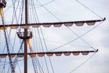 The mast of an ancient ship.