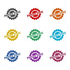 Private event icon or logo, color set