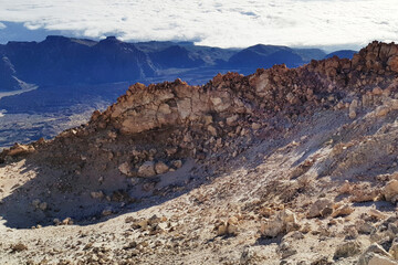 Tenerife , canary islands nature , clouds , spain volcano
