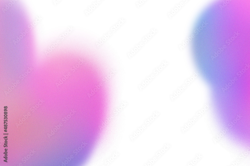 Poster abstract pastel neon holographic blurred grainy shapes gradient on white background texture. colorfu