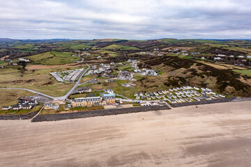 Aerial view of Golf site in Ireland