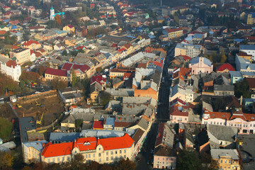 aerial view of the old town