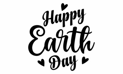 Happy earth day SVG