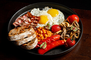 tasty breakfast in the hotel