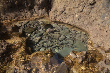 North of Gran Canaria, rockpools and natural swimming pools around Barranquillo El Vino hamlet