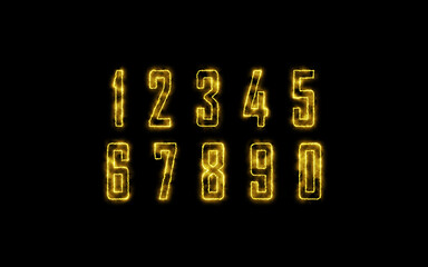 electrical, energy, numbers, set, yellow, digit, effect, energize, smoke, energetic, electric, isolated, black, background, number, soft, dark smoke, smoke effect, letter, 123, gas, smoky, spooky, hot - obrazy, fototapety, plakaty
