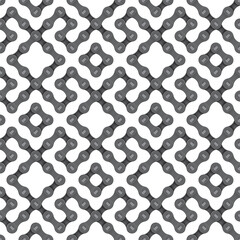 Vector seamless geometric grid texture realistic chain. Isolated on white background.