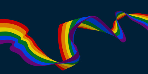 Rainbow Pride Peace Flag Design