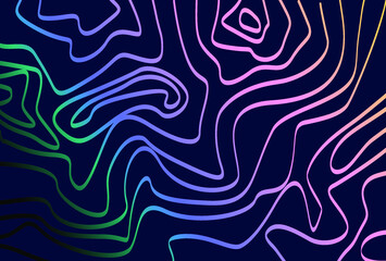 Textured wave pattern for the background. Elegant bright illustration with gradient. pretty bold 90s colors. useful for poster art and digital prints