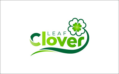 Illustration graphic vector of shamrock four leaf or green clover logo design template