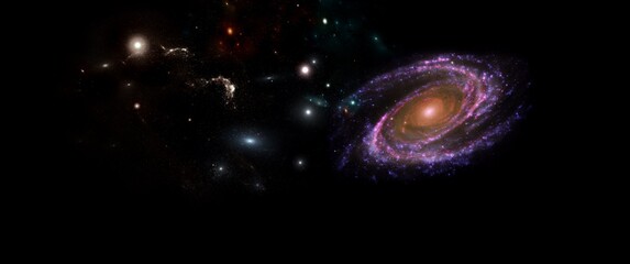 Planets Galaxy Science Fiction Wallpaper Beauty Deep Space Cosmos Physical Cosmology Stock Photos....
