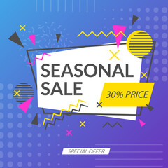 Memphis graphic retro funky graphic poster vector