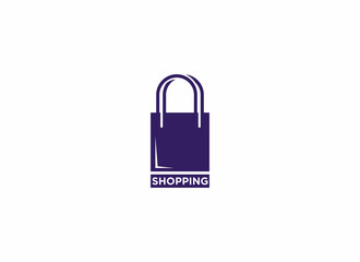 a logo for shopping with a shopping bag that is simple and easy to recognize
