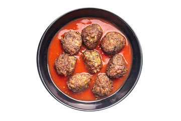 meatballs tomato sauce meat beef veal pork lamb fresh meal food diet snack on the table copy space food background 