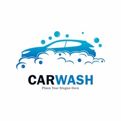 Car wash vector logo template. Suitable for business, web, technology, automotive, transportation and service 