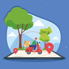 delivery service in smarphone