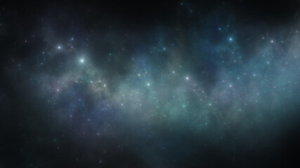 Fototapeta na wymiar Fictional nebula - Diversity star scape