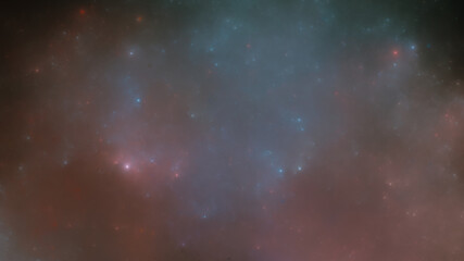Fototapeta na wymiar Fictional Nebula - Dim foggy feeling