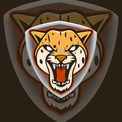 cheetah logo mascot template