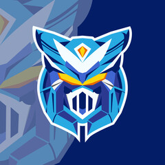 Robot logo,mascot template