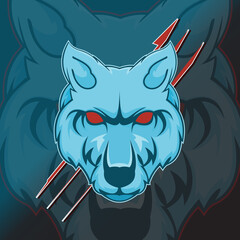 Wolf Mascot Logo Template