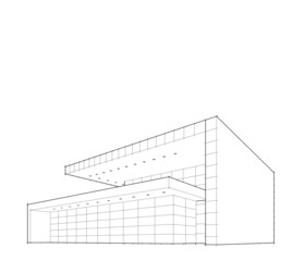 sketch of building